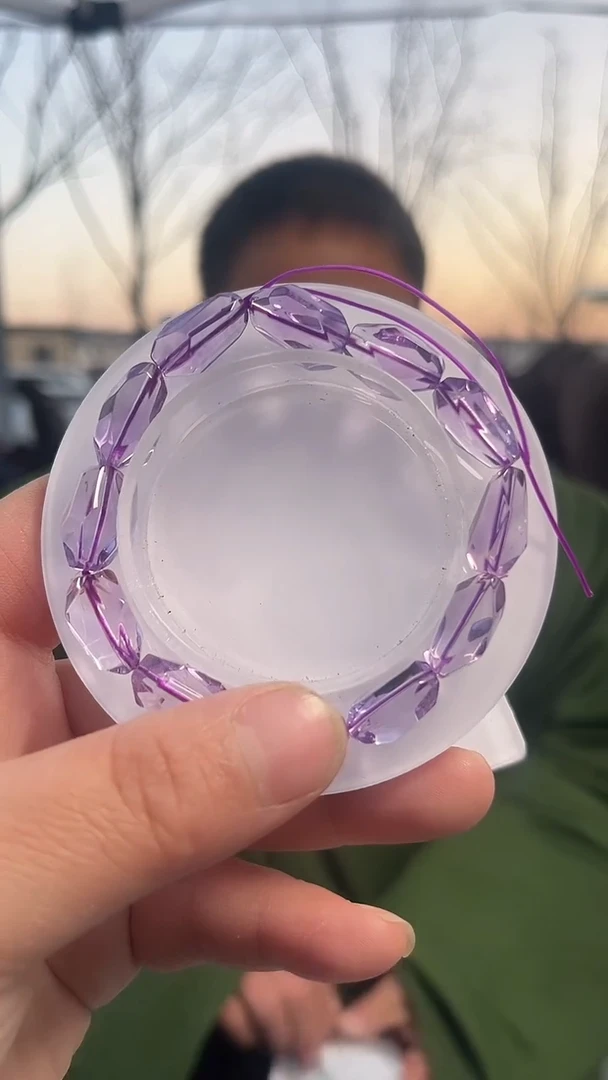 【闪购商品】紫晶手链未镶嵌天然手串多样性发一9mm