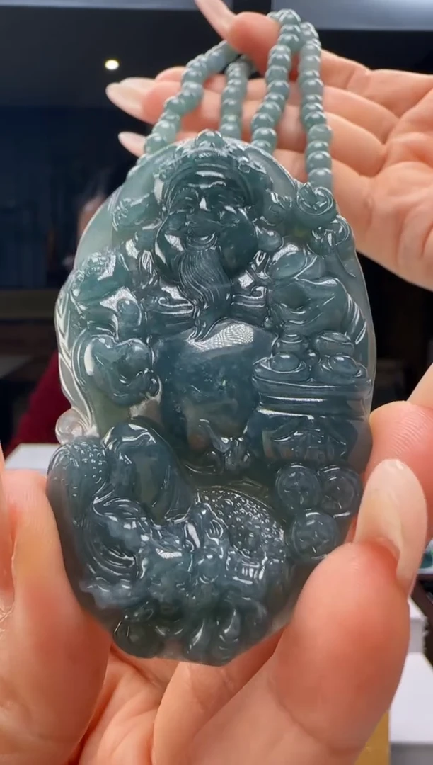 吊坠(赠链)未镶嵌翡翠多样性发其一YJ@@WS1WX40826