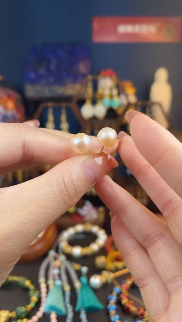 【闪购商品】银S925镶嵌淡水珍珠耳饰耳钉12号