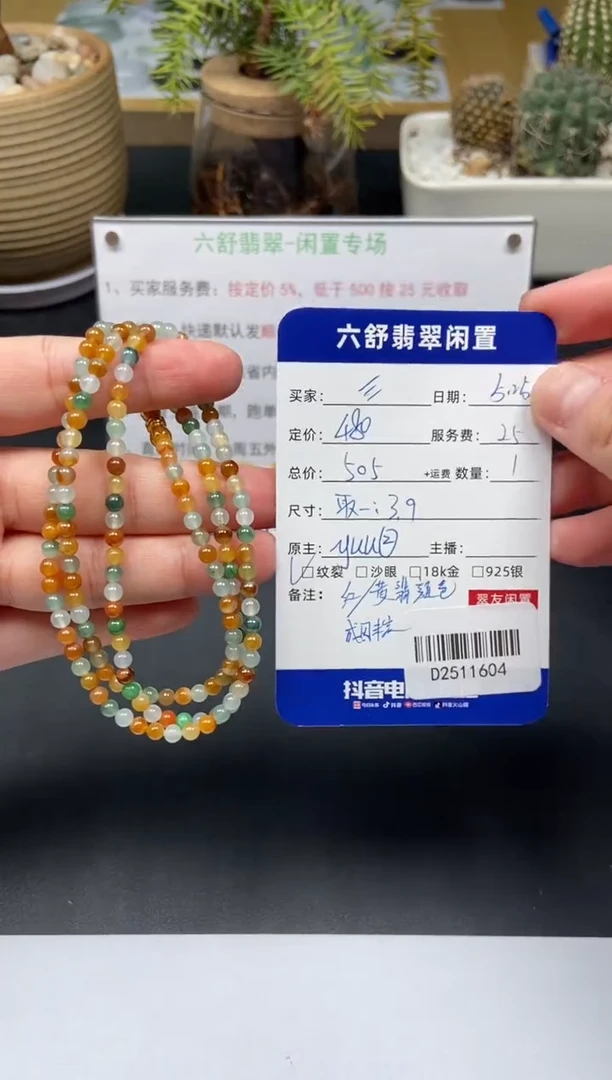 翡翠未镶嵌颈饰D2511604