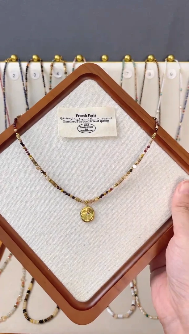 石英质玉钛钢项链6号