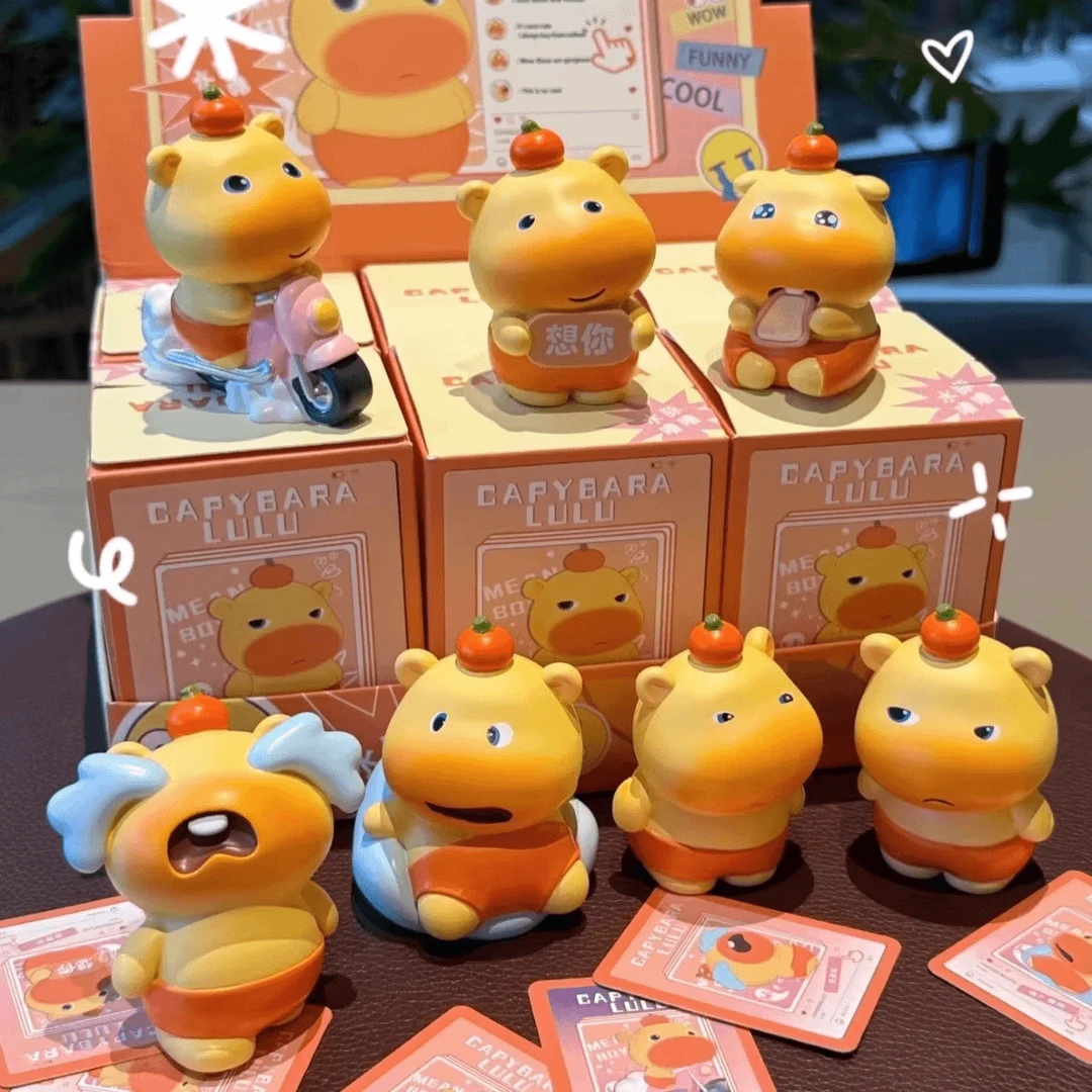 小红书同款水豚公仔噜噜创意可爱摆件潮玩手办送女生学生朋友礼物