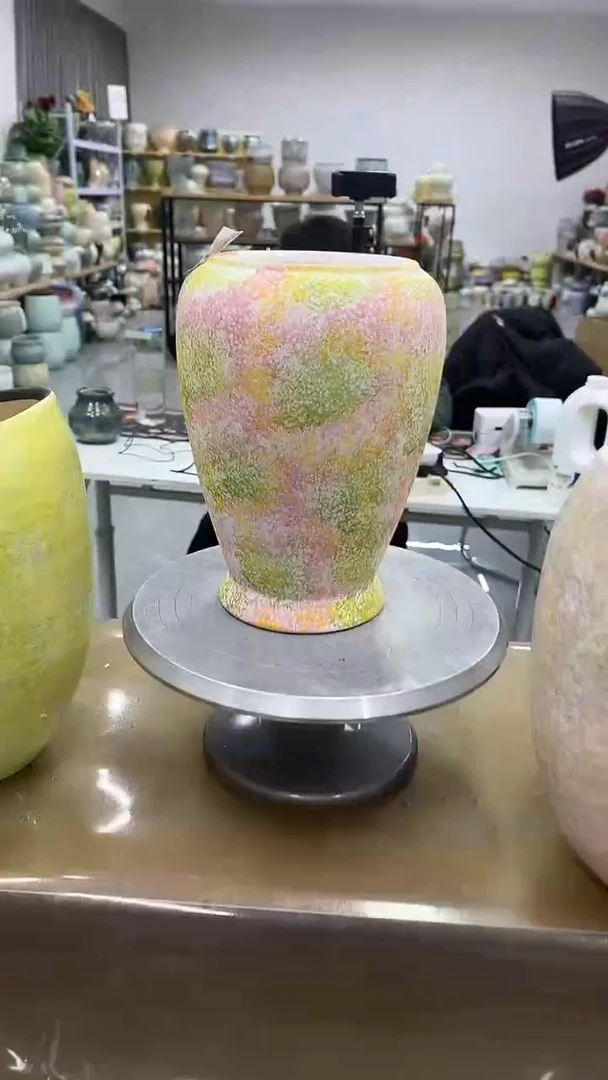 12.5陶瓷花盆直播链接高.  27    口    12无孔