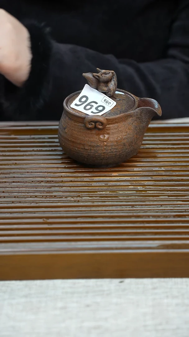 纯手工粗陶茶具每一只不一样