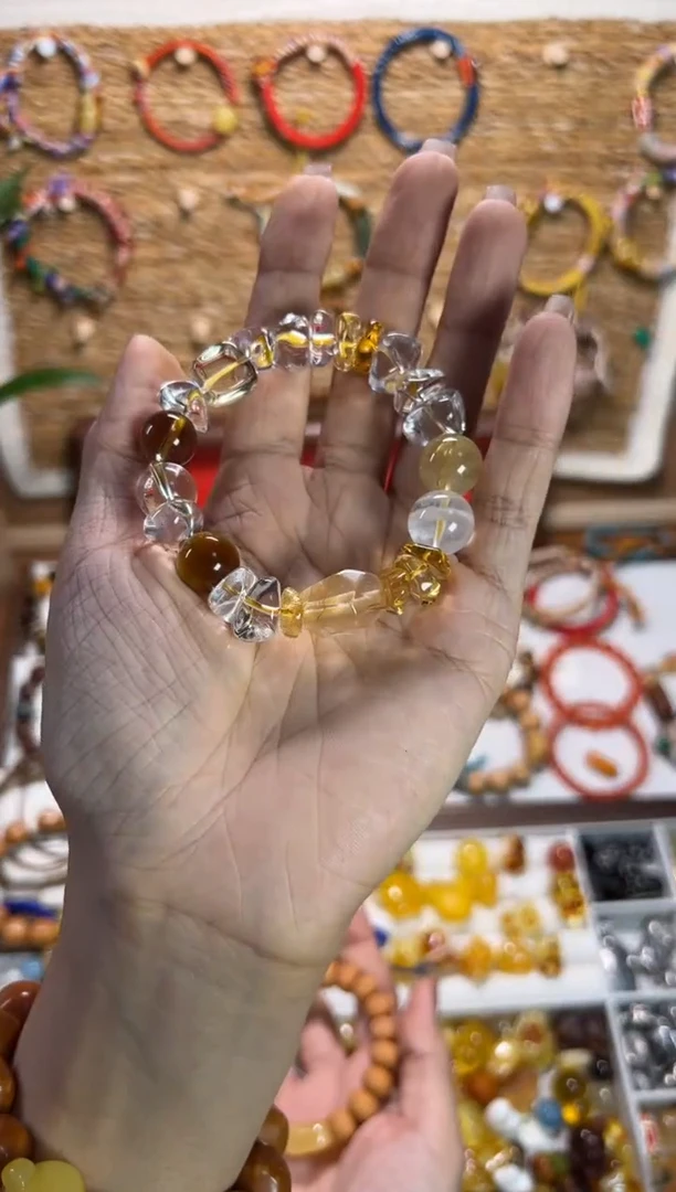 【闪购商品】石膏制品水水异性单圈手串 原创设计