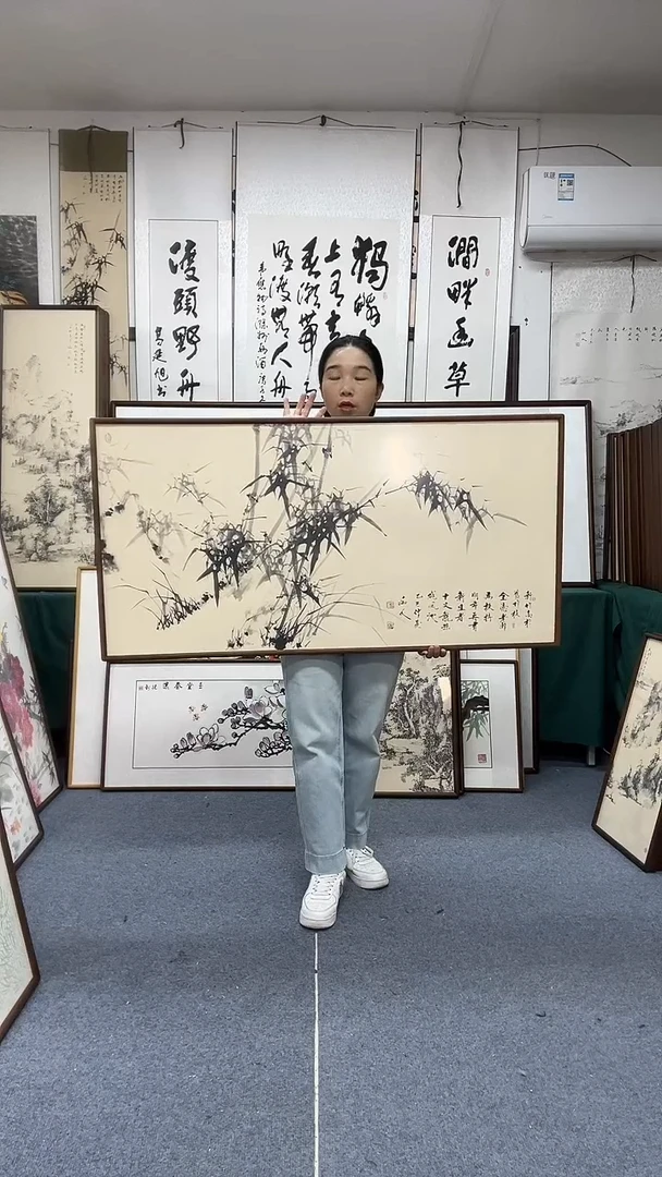国画62*122实木画框京东包邮手绘