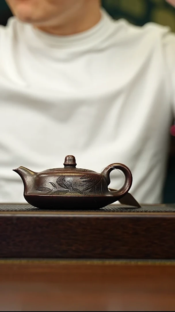 茶壶紫砂宜兴原矿 半手工 紫砂壶容量200CC