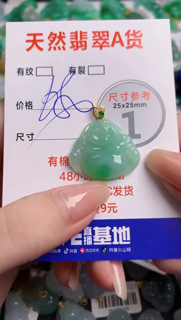 翡翠18K金镶嵌颈饰0431895734