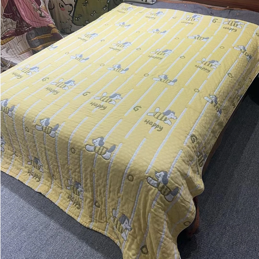 【皮皮狗黄】 230*200cm 全棉亲肤柔软冬被春秋被