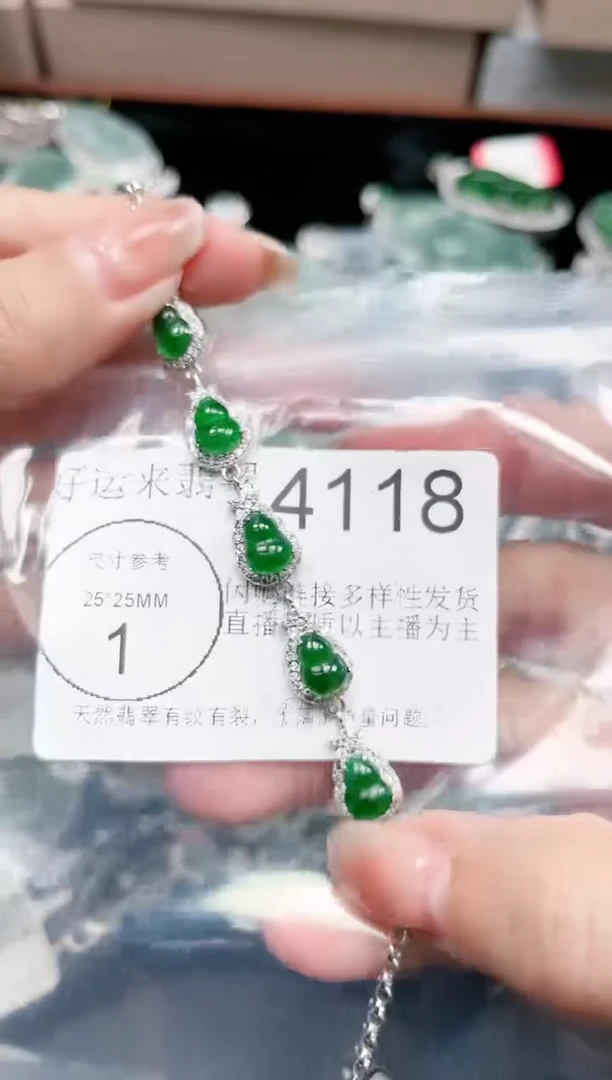 【闪购商品】翡翠颈饰未镶嵌赠皮绳4118