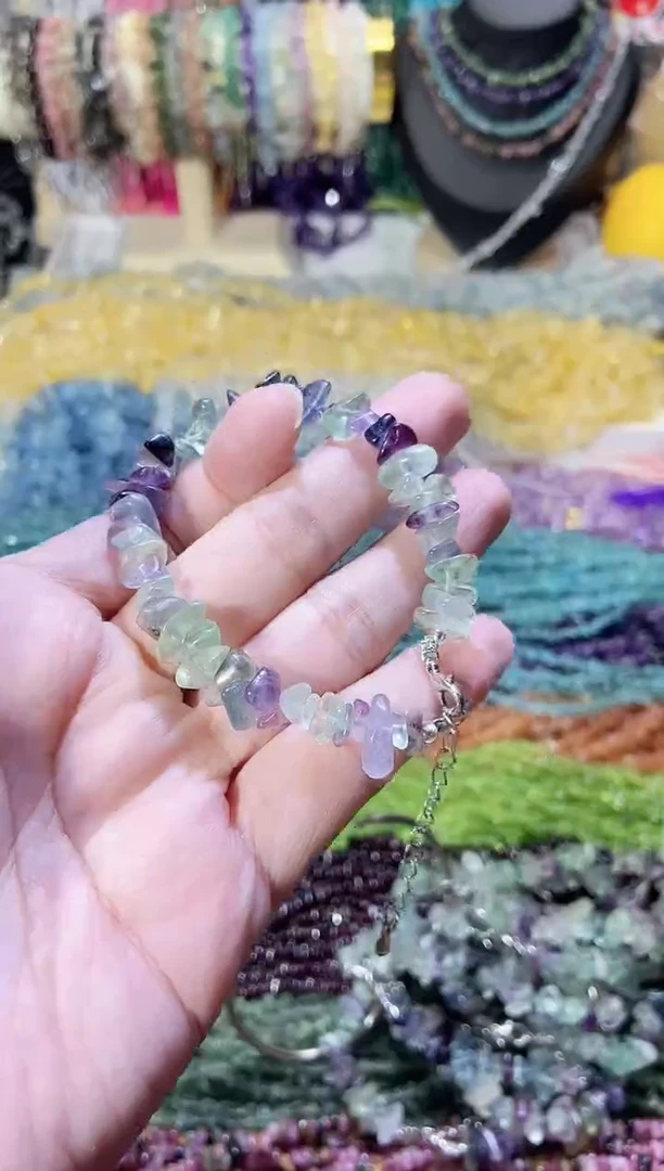 未镶嵌珠宝半成品水晶浅萤手链