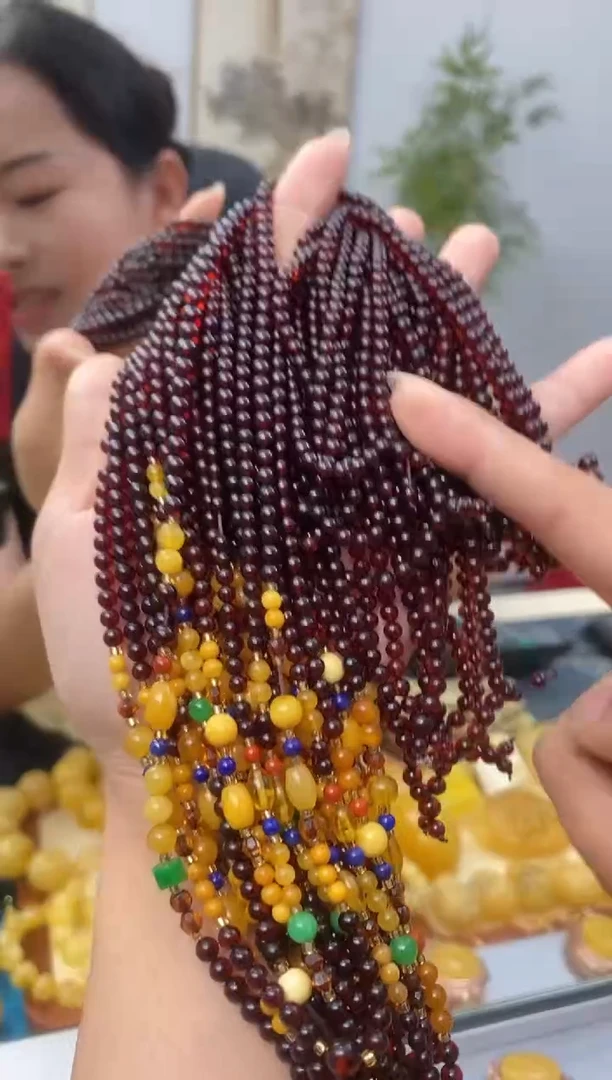 【闪购商品】琥珀裸石未镶嵌天然琥珀蜜蜡配链多样性发一