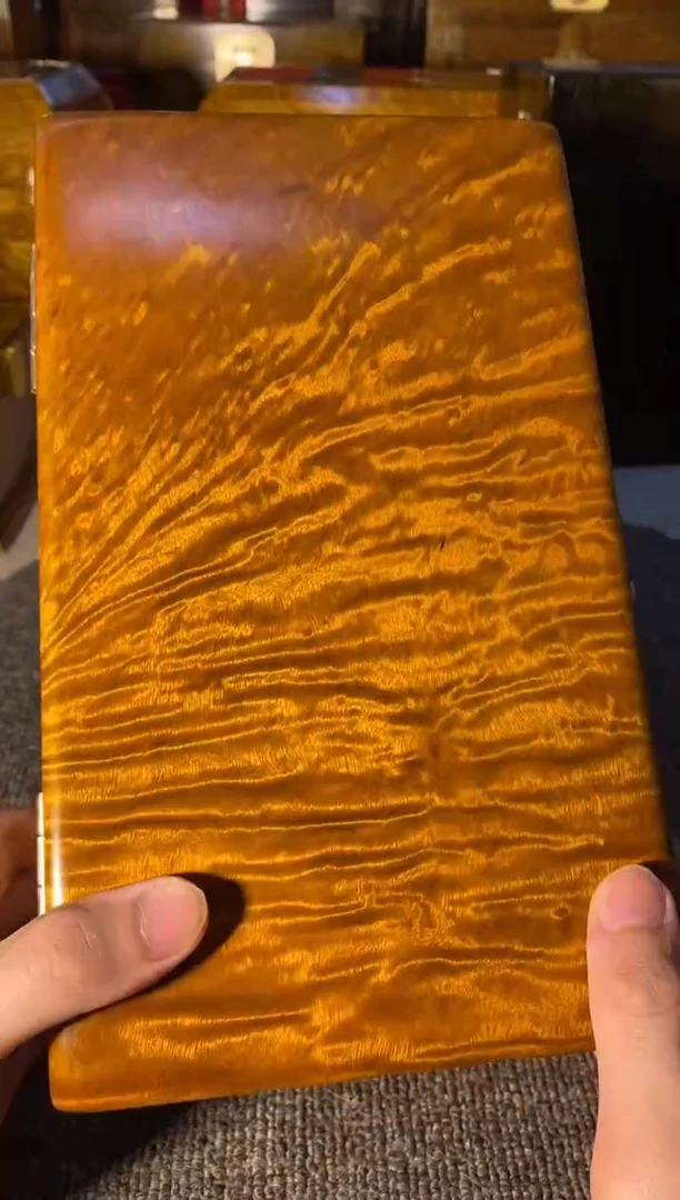 【闪购商品】金丝楠木艺金丝楠首饰盒F26