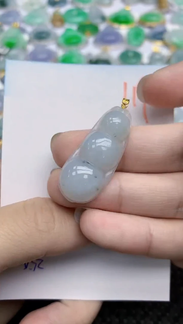 【闪购商品】翡翠颈饰18K金镶嵌天然翡翠A货