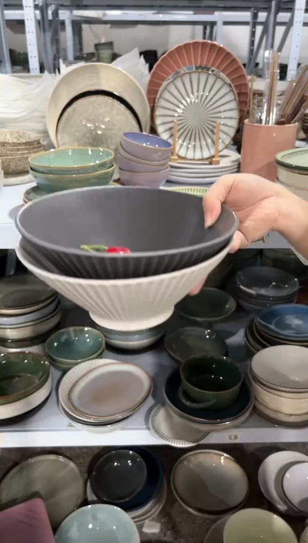 【闪购商品】瓷片外贸尾货瑕疵满20包邮X2 八英寸白加灰