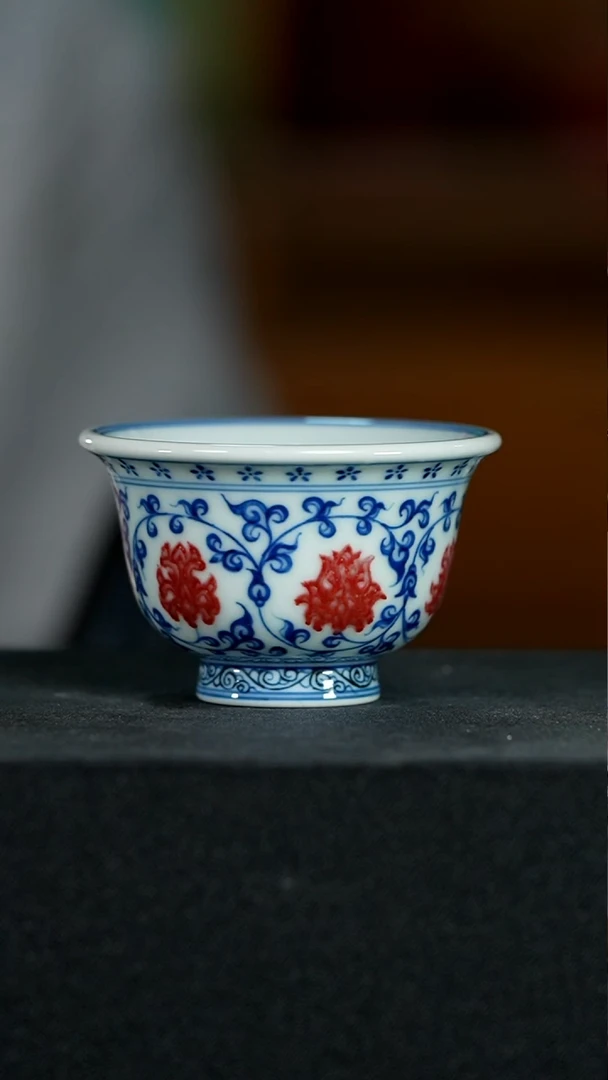 润翠堂釉里红迷你小压手008