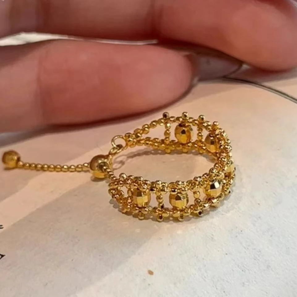 【GOLIFIR】冷焊工艺开口可调节戒指D906