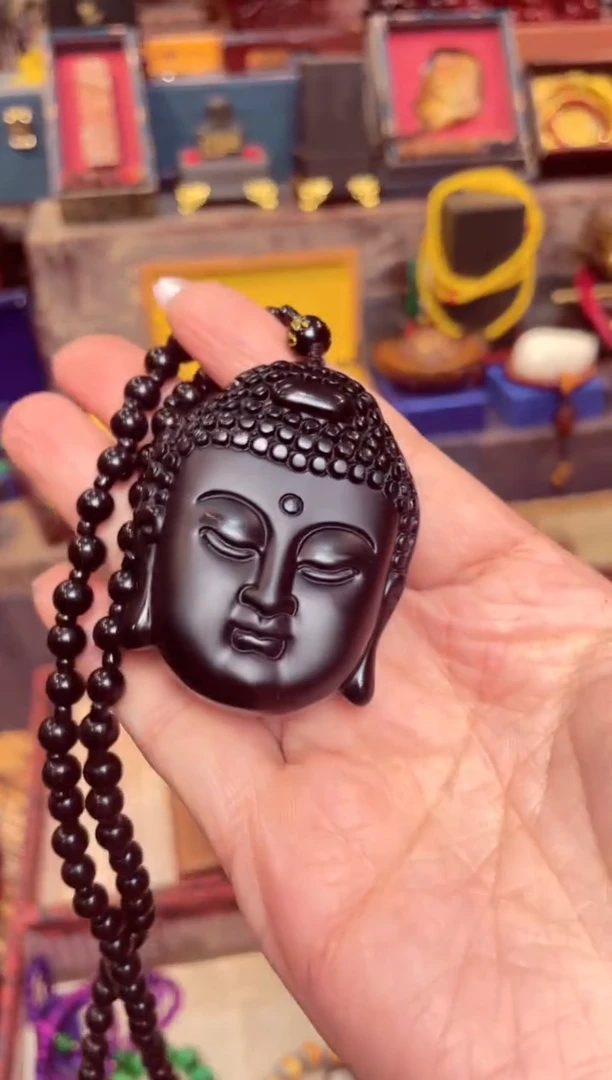 【闪购商品】和田玉（墨玉）吊坠未镶嵌佛头