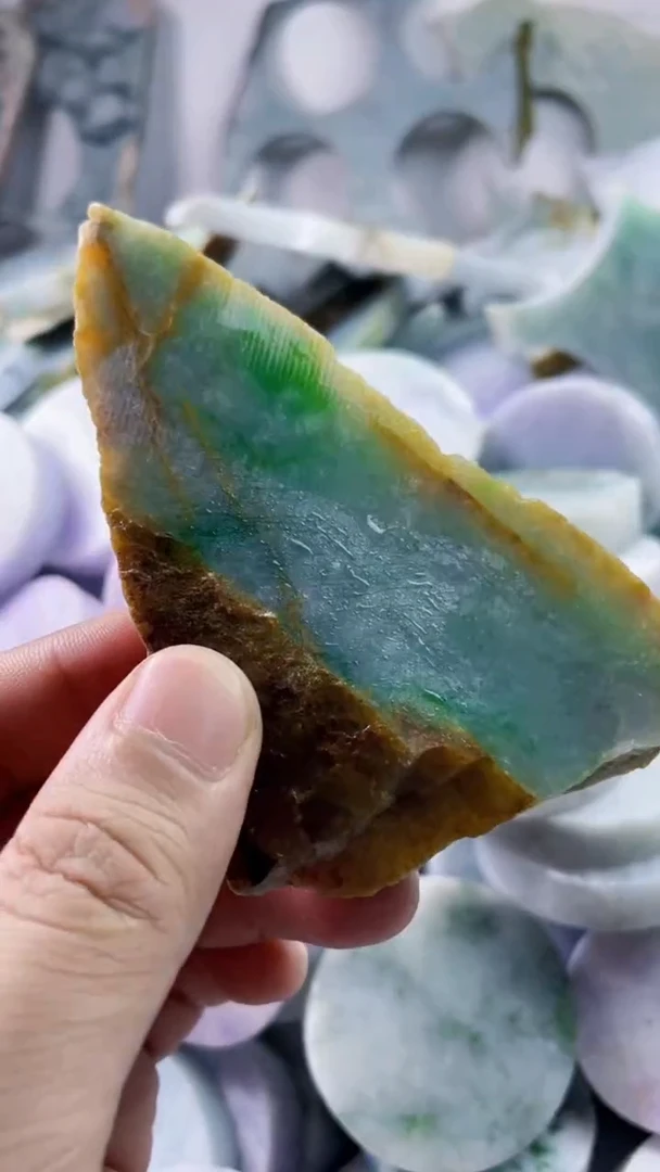 翡翠裸石天然A货翡翠1022