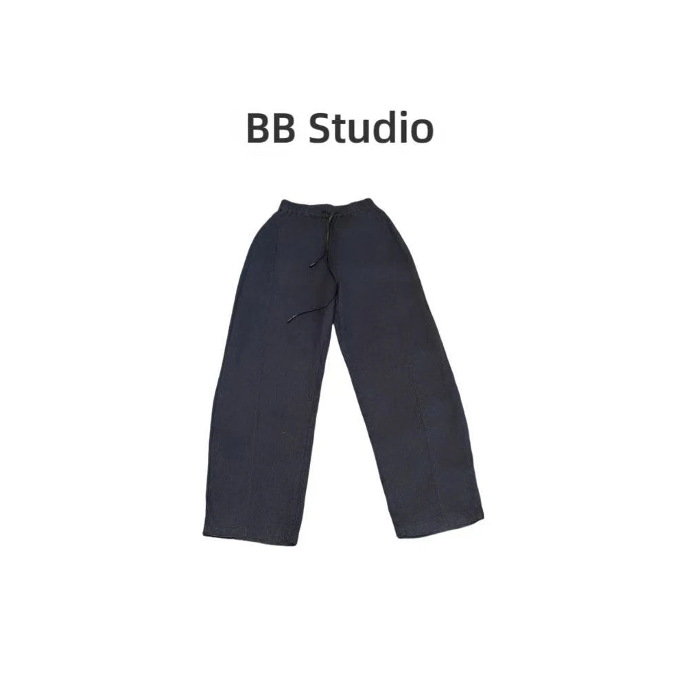 【BM】3399月牙抽绳三色亚麻裤(不能机洗)