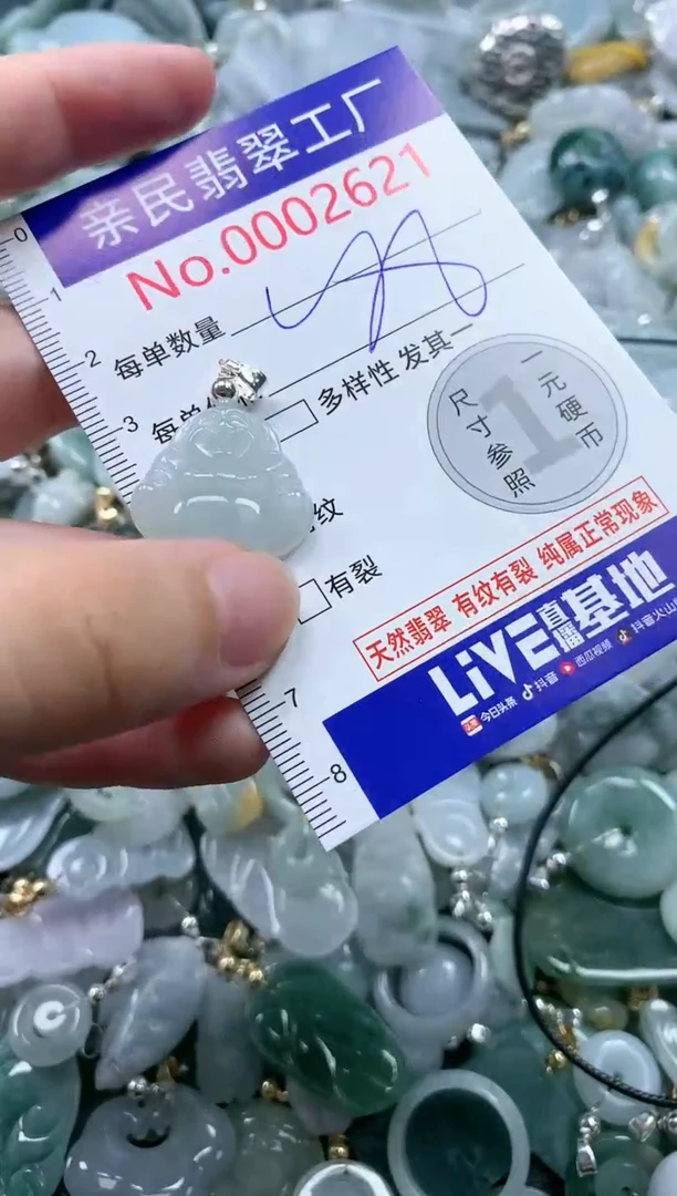 翡翠未镶嵌吊坠(不含链)2621