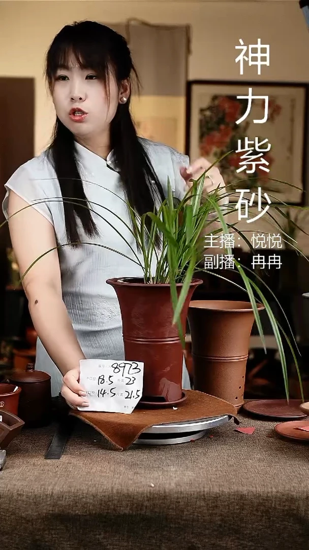 紫砂花盆花卉工艺8973+z