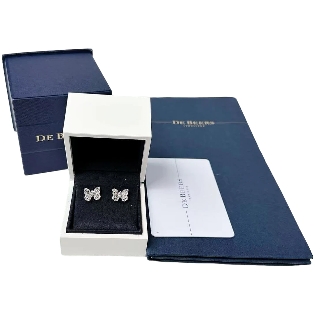 95新 Cartier/卡地亚 安洁利严选戴比尔斯耳钉/0007656