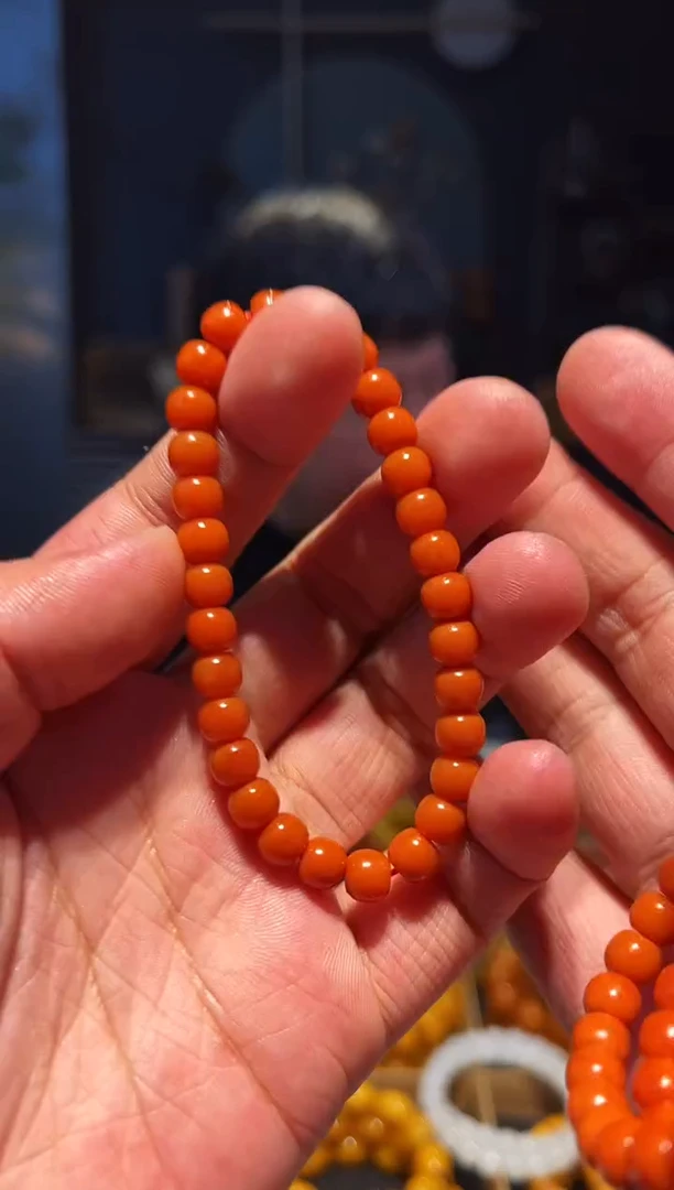 未镶嵌手链南红玛瑙7左右单圈