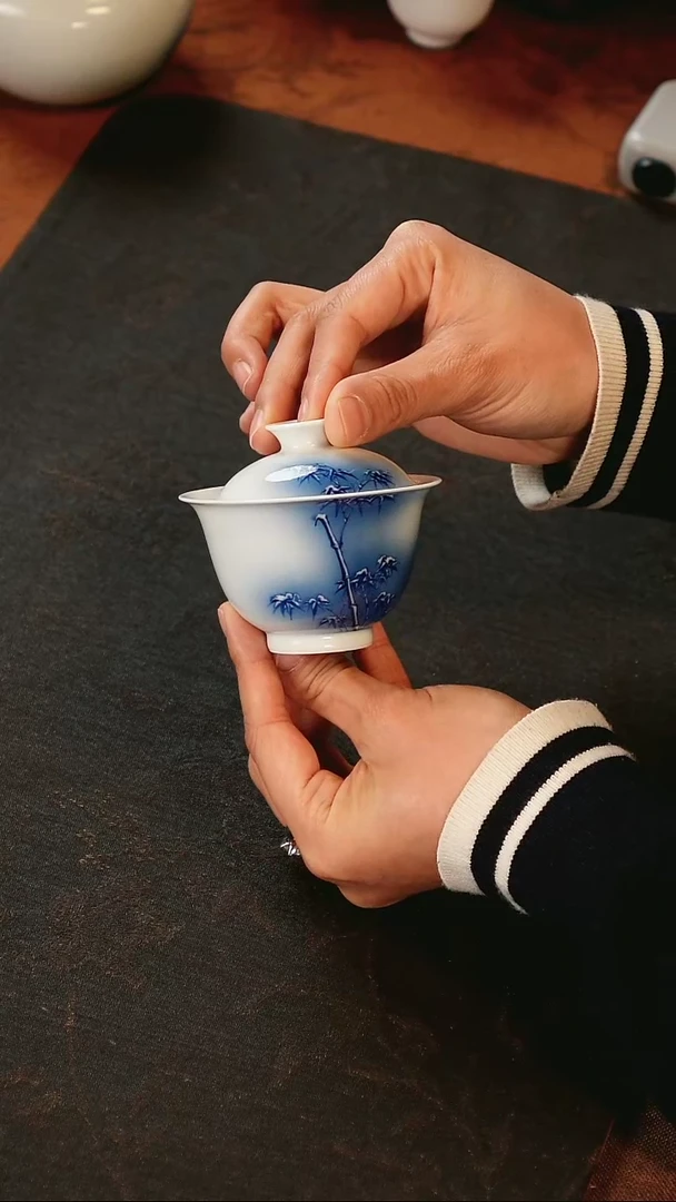 【闪购商品】华山拙隐瑞雪兆丰年盖碗