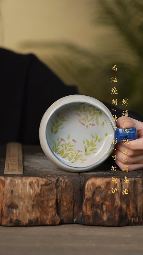 瓷片景德镇高温釉下彩可微波烤箱洗碗机