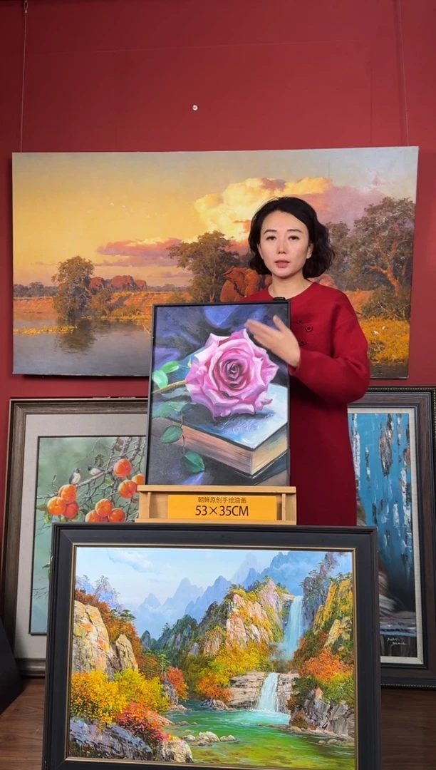 油画【71号】约53*35cm丨朝鲜原创纯手绘孤品油画丨顺丰包邮