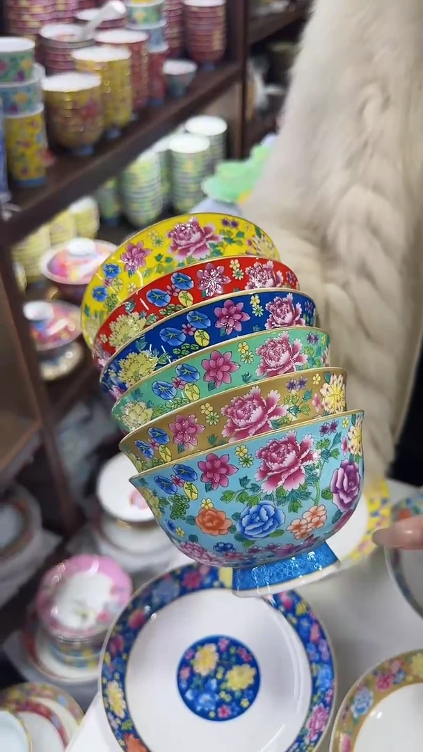 【闪购商品】瓷片  5英寸饭碗6个景德镇陶瓷【秦坊】