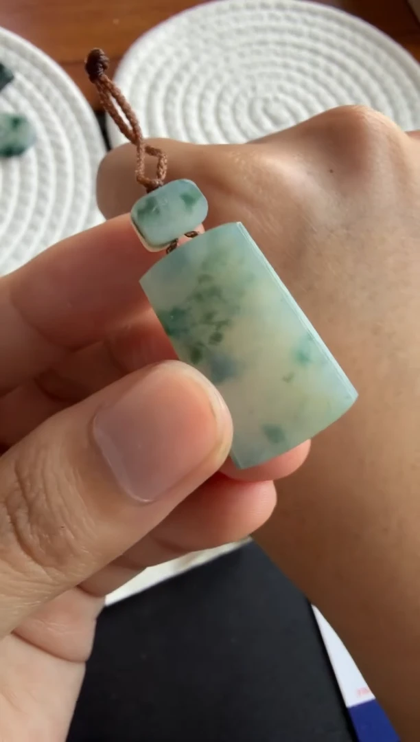 未镶嵌定制翡翠无事牌