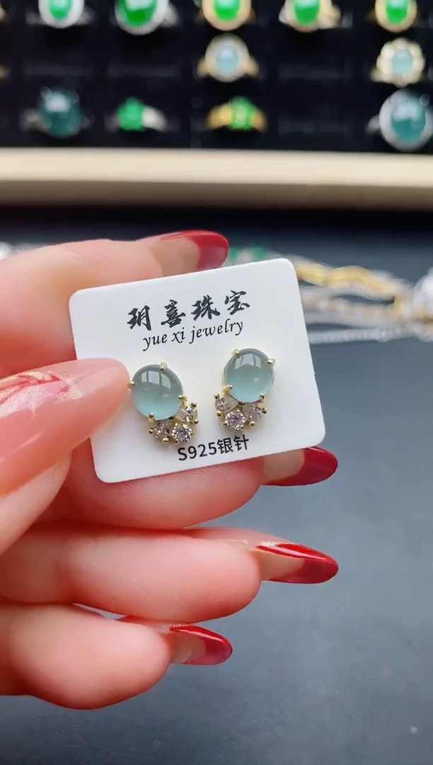 【闪购商品】翡翠戒指银S925镶嵌321321