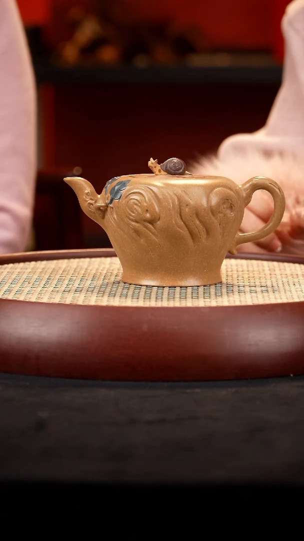 【闪购商品】紫砂茶壶JYH年华 段450cc+果盘+牛