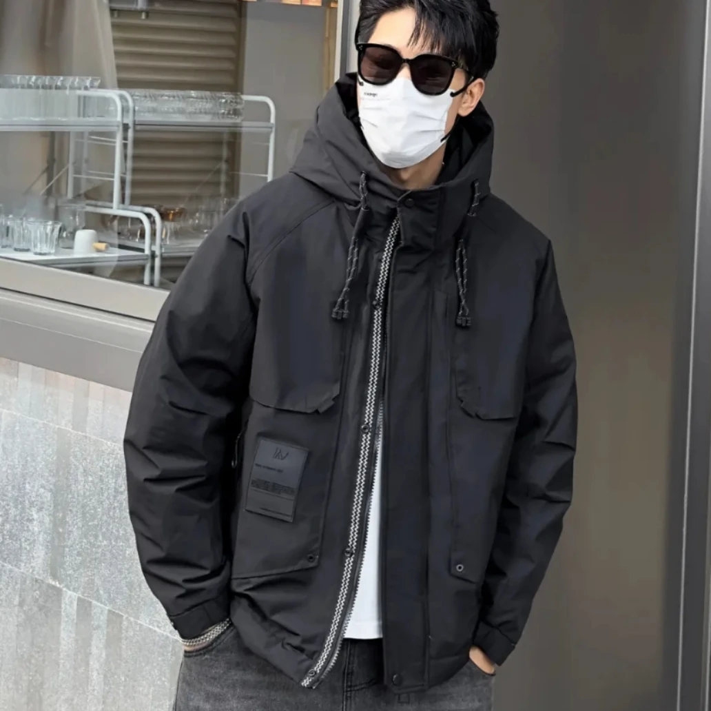 96060黑色-【国标羽绒服-多多】冬季休闲时尚保暖加厚外套