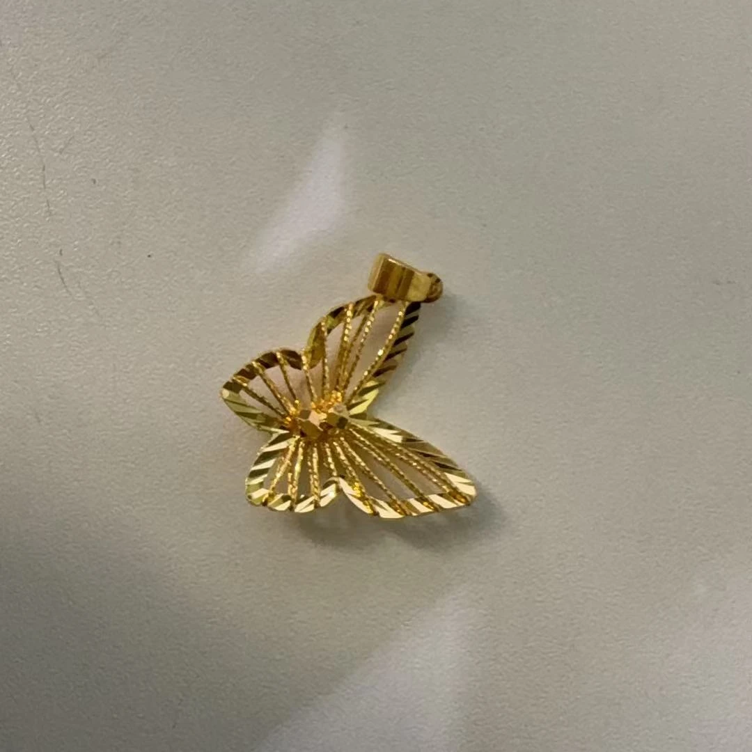 足金999蹦迪拉丝蝴蝶吊坠