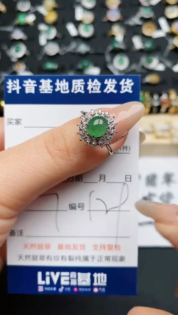 【闪购商品】翡翠戒指银S925镶嵌............