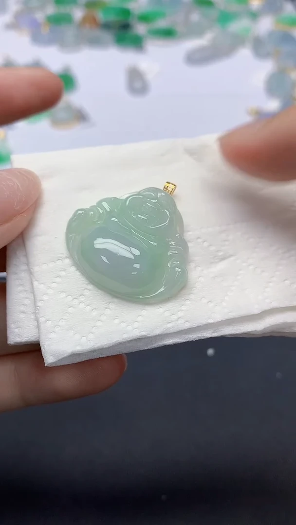 翡翠未镶嵌颈饰天然缅甸a货翡翠