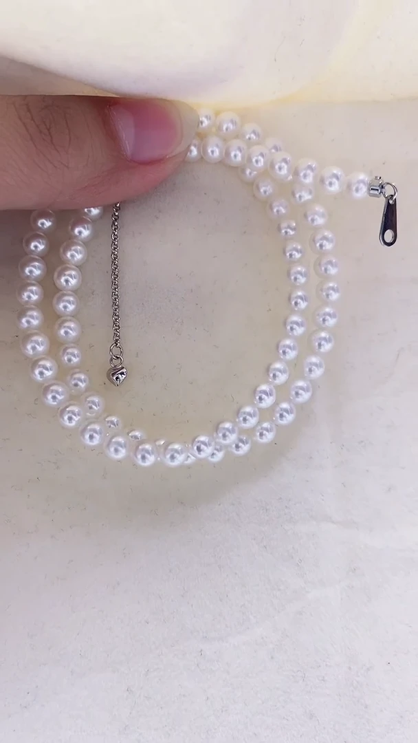 【闪购商品】淡水珍珠项链银S925镶嵌淡水baby珍珠项链SY6930