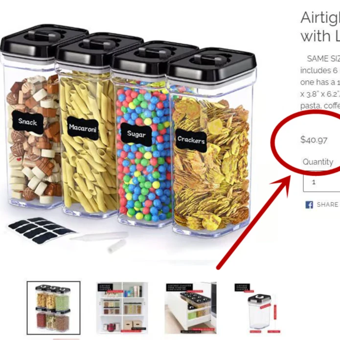 40美刀！U-MISS！密封罐五谷杂粮收纳罐 食品级PET透明保鲜储物罐