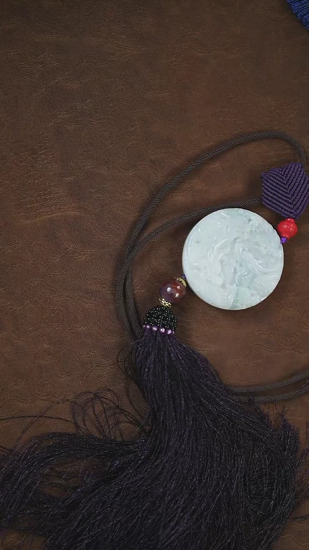 【闪购商品】翡翠挂件未镶嵌龙牌@@x426