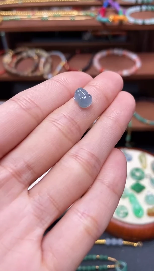 【闪购商品】翡翠吊坠(不含链)18K金镶嵌一个  JK283