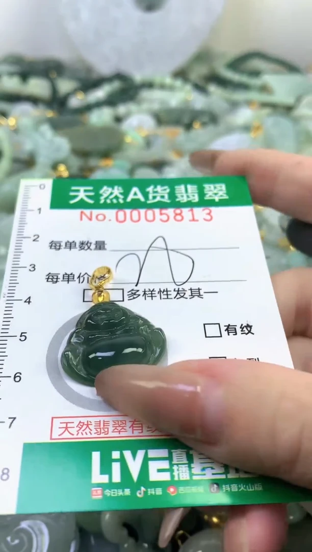 颈饰未镶嵌翡翠天然A货翡翠