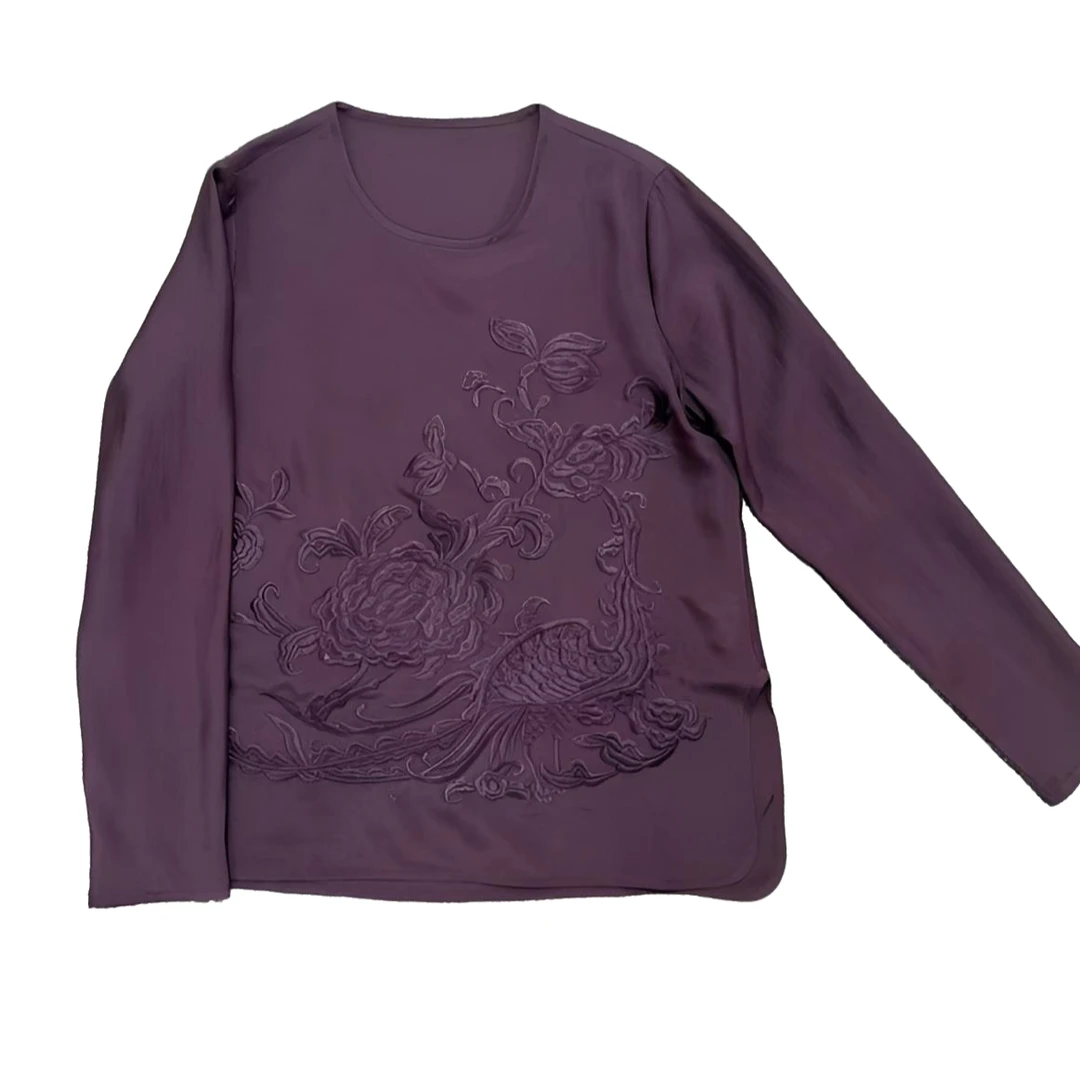 16219新中式刺绣打底衫