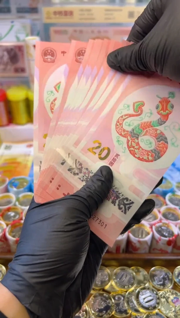 【闪购商品】塑料蛇年纪念钞10连号