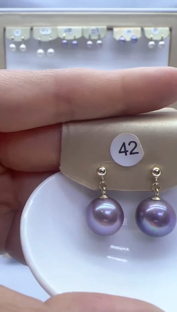 【闪购商品】淡水珍珠耳饰银S925镶嵌42