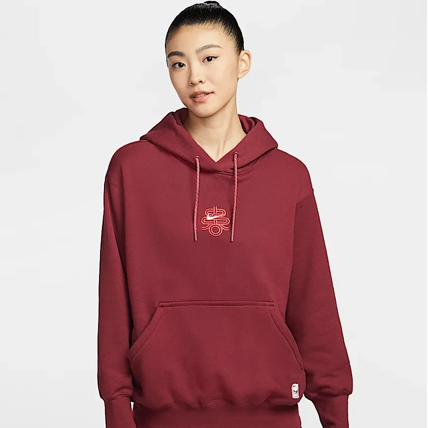 NIKE耐克卫衣女2025蛇年新年款CNY运动休闲连帽套头衫HV8461-677
