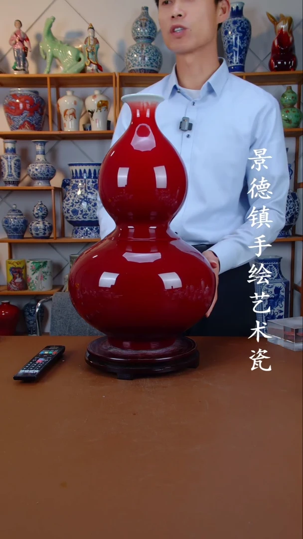 瓶景德镇手工手绘陶瓷摆件57