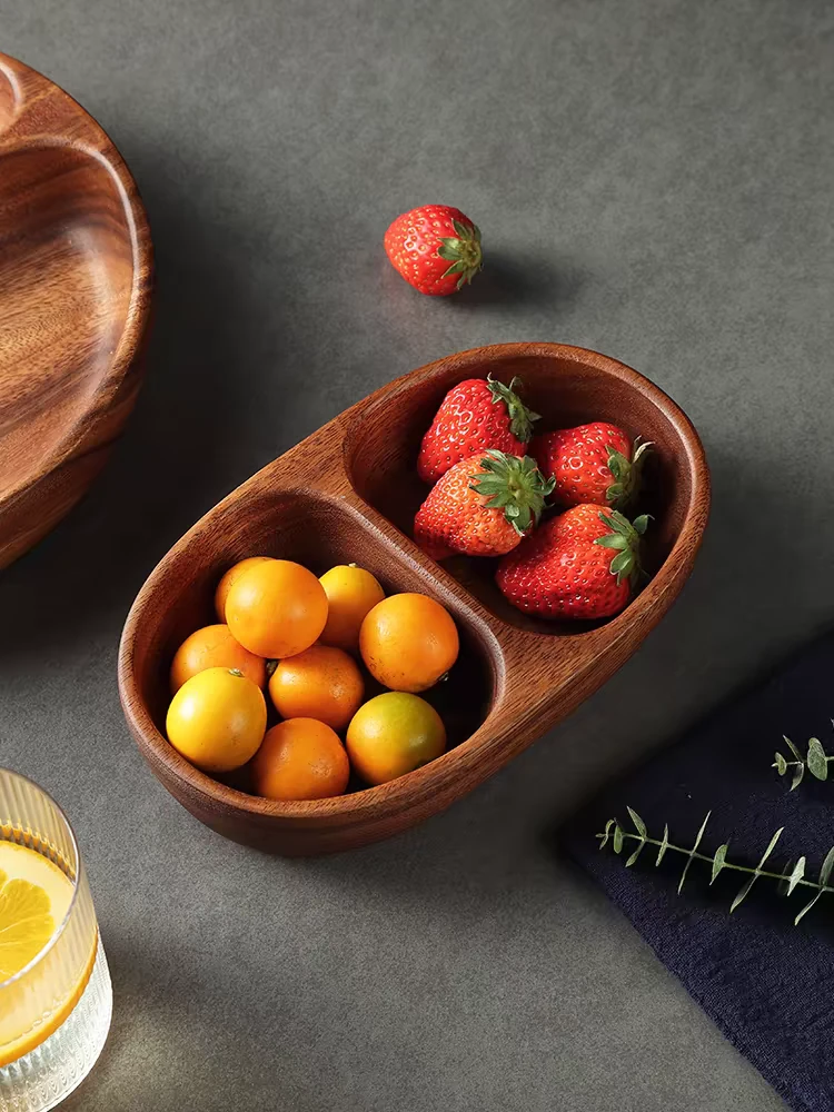 南美椭圆双格盘果盘21/13/4.5